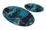 Mijölnir Juego de alfombras de baño Marbling Multicolor